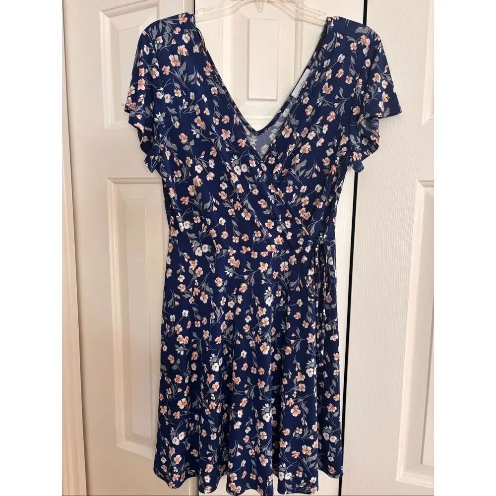 Kaileigh Faux Wrap Floral Print Dress